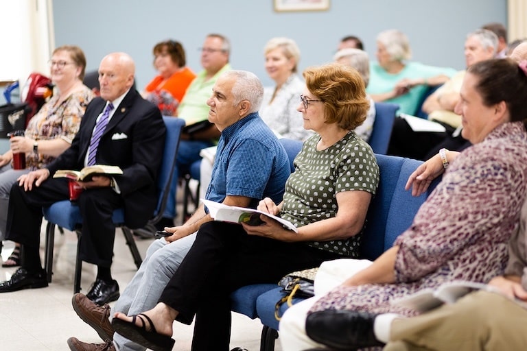 Life Groups meeting on Sunday mornings at Kennesaw First.